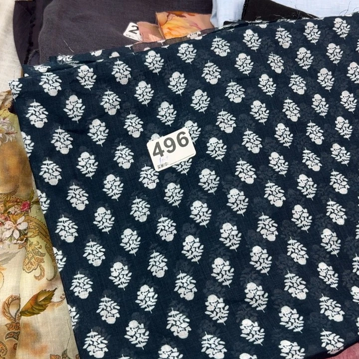 麻496纯苎麻1米青花瓷