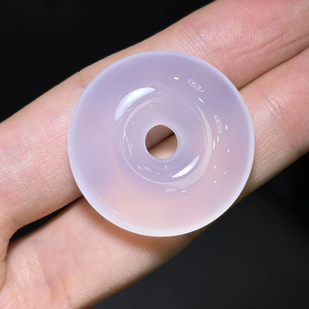 面面来财珠宝S8274-九天玄冰寒冰玛瑙平安扣-配绳