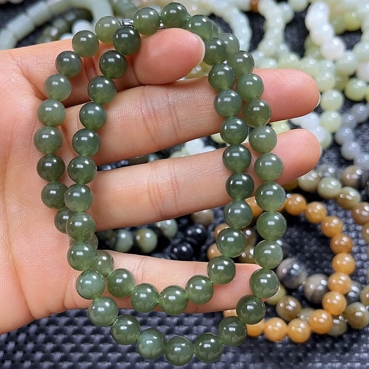 和田玉未镶嵌手链