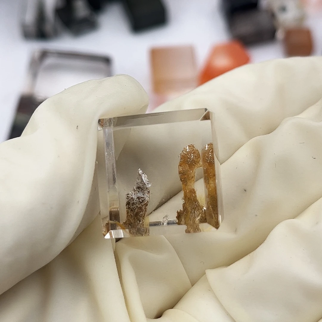 水晶颈饰未镶嵌榴***骨