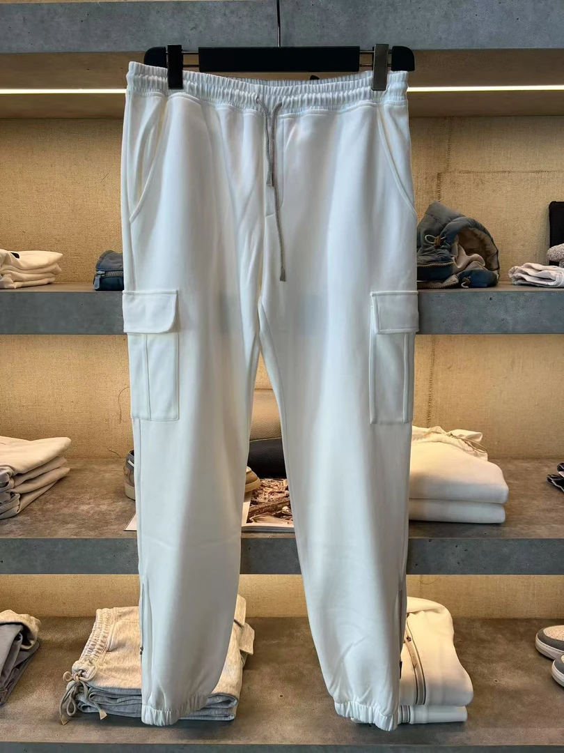 代eleventy 经典松紧腰抽身棉质休闲裤