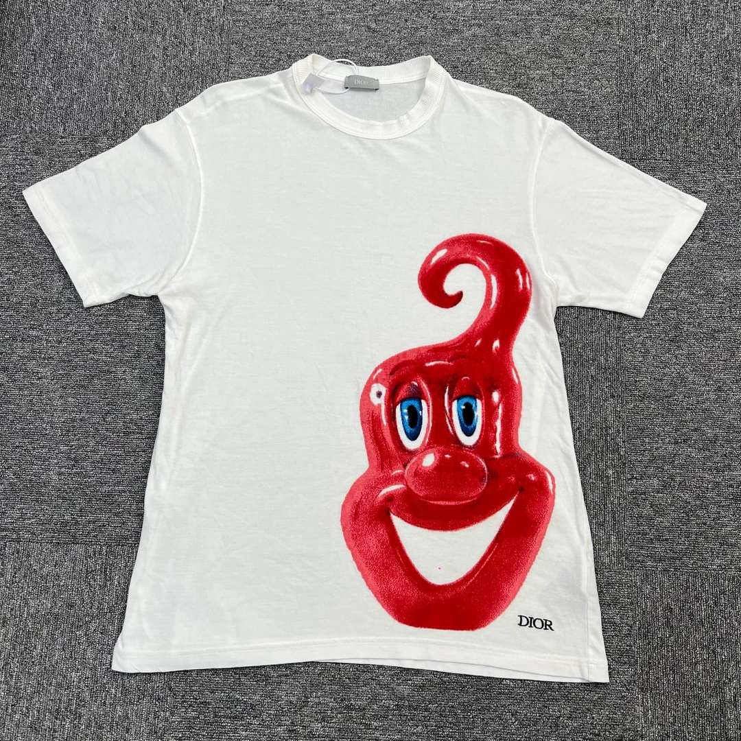 95新 DIOR/迪奥 m码/联名Kenny Scharf 精灵植绒短袖/06838