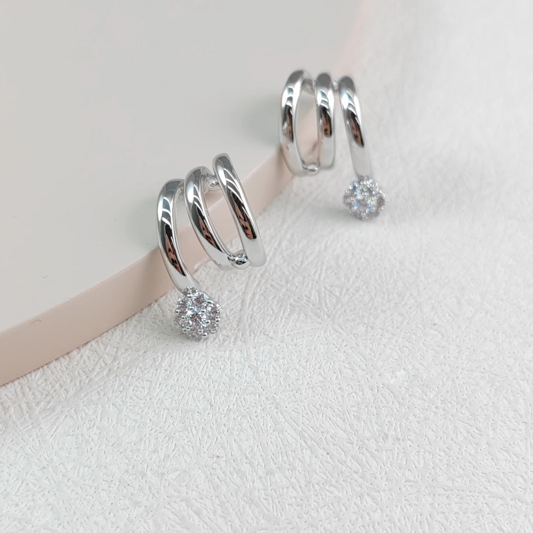 XUPING/旭平首饰 合金合成锆石耳饰 【潘生福利】GD X001070468