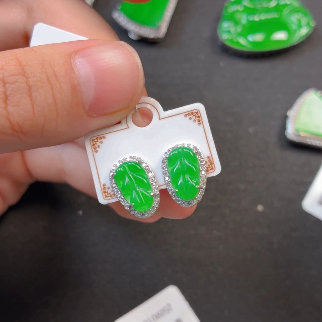 翡翠银S925镶嵌颈饰