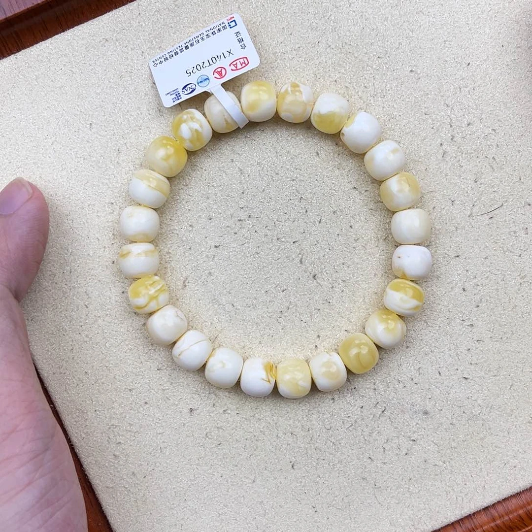 藏****未镶嵌蜜蜡手串蜜蜡手串9.5mm