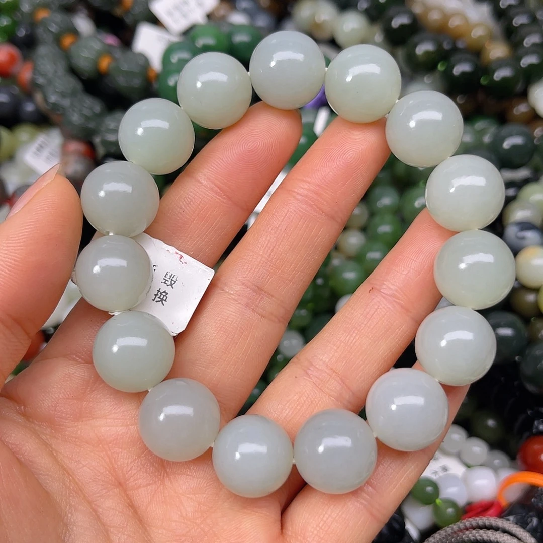 和田玉未镶嵌手链