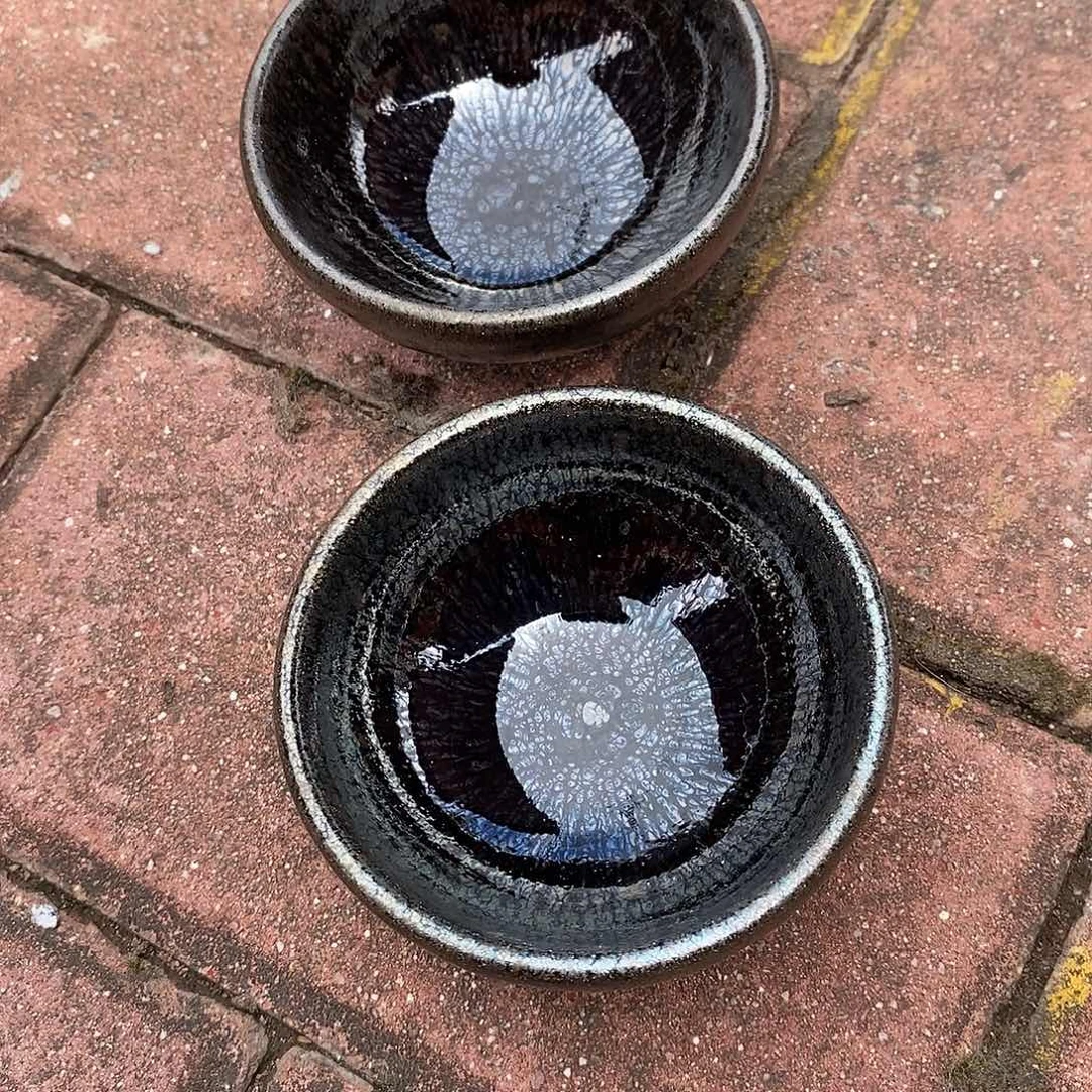 顺***森茶盏建盏厚唇两个