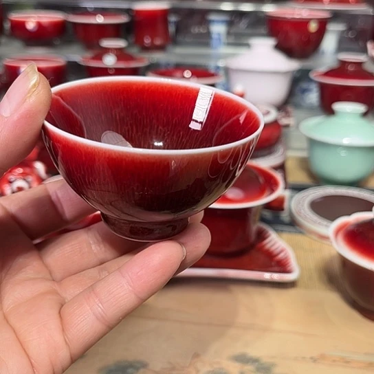 叶*香景德镇陶瓷郎红鸡心