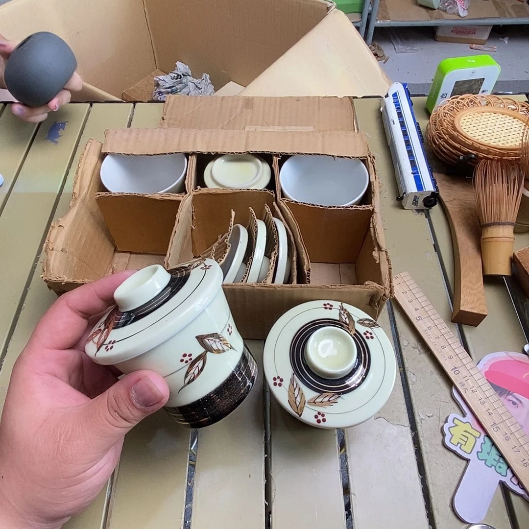 五只茶具默认微瑕不退不换看好在拍