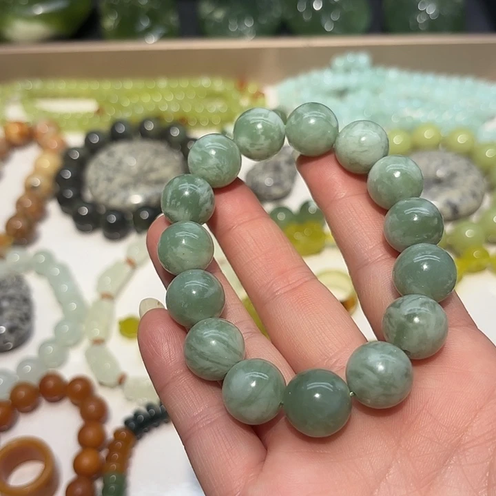 蛇纹石玉未镶嵌手串