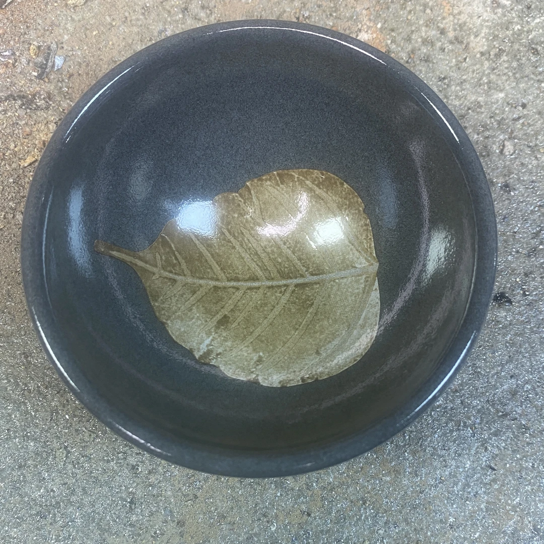 茶器主人杯 灰贝木叶盏