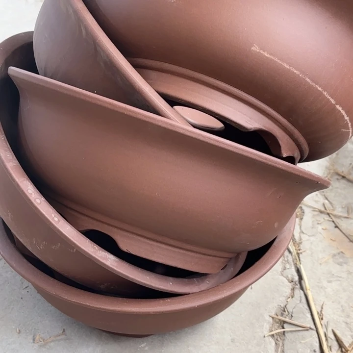 紫砂花盆100-5。