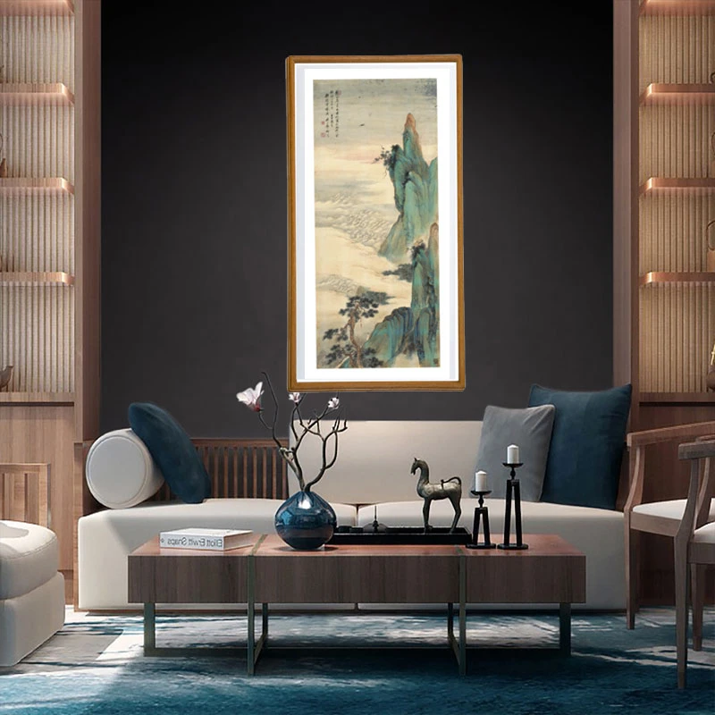 《金碧青绿山水》室内玄关卧室装饰画