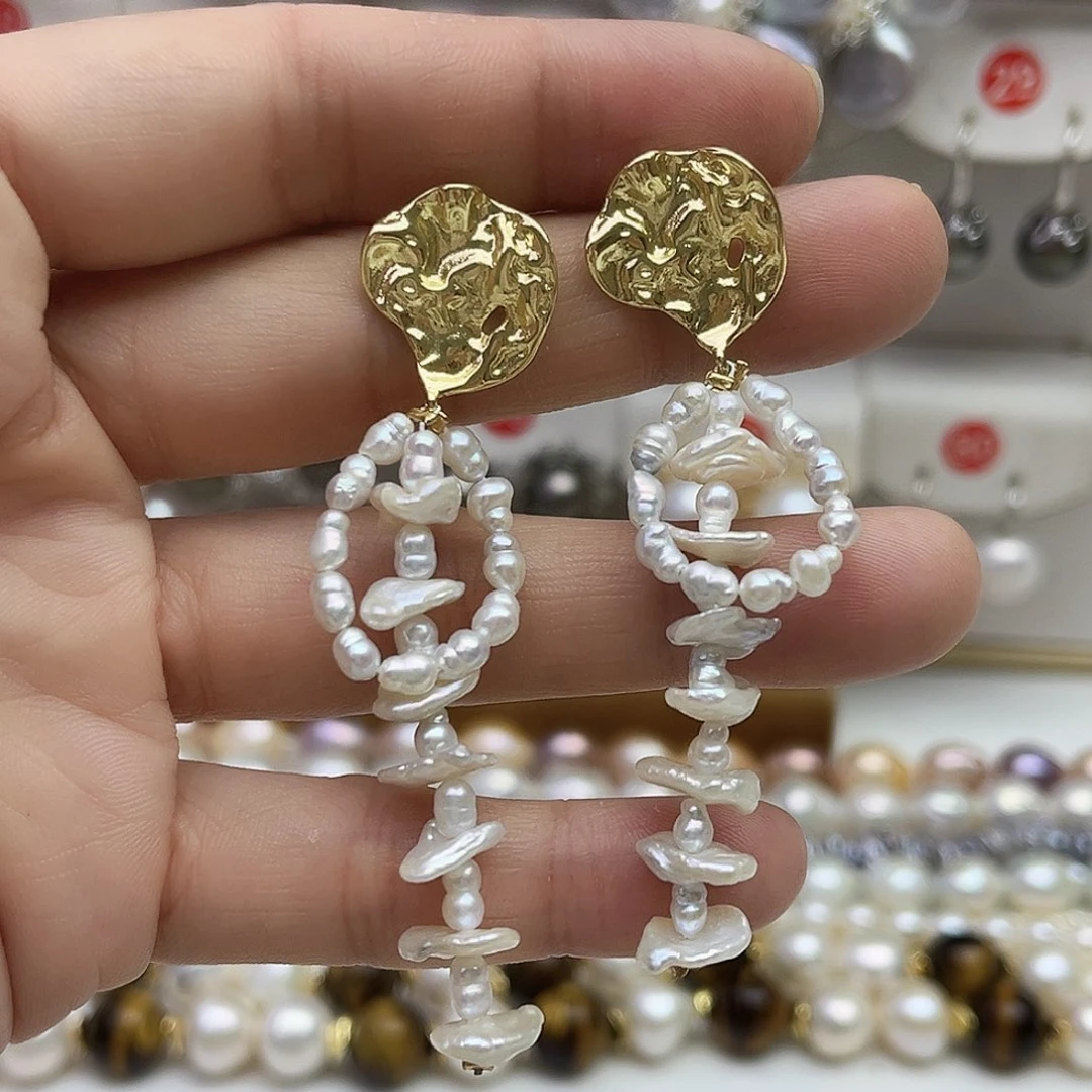 淡水珍珠耳饰未镶嵌