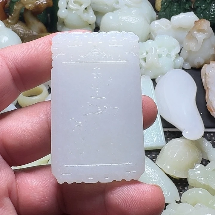 和田玉未镶嵌挂件