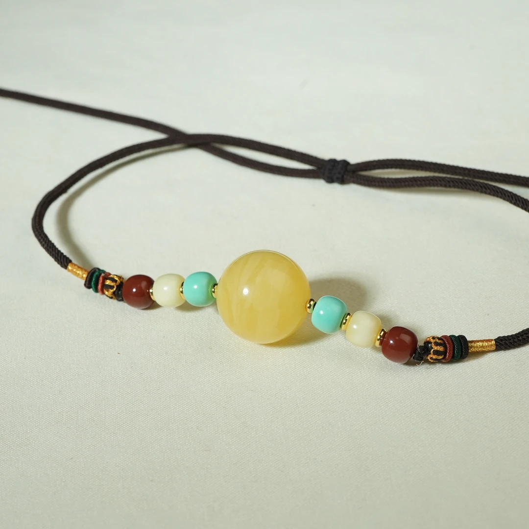 二十世纪蜜蜡锁骨项链【古珠精选】AAML2501081005