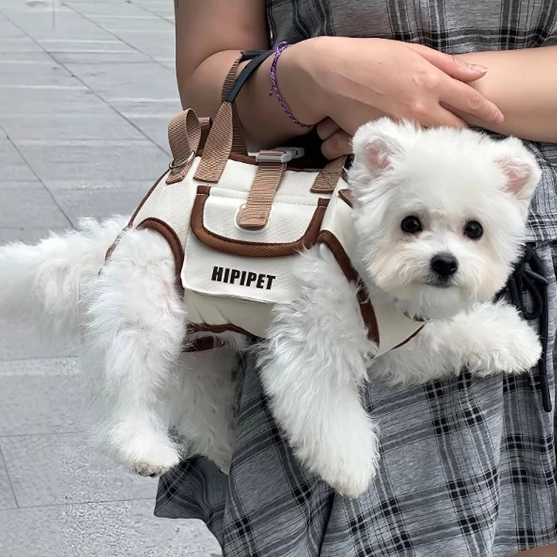 狗狗外出便携包斜挎横背狗包猫包小狗单肩手提包宠物户外轻便背包