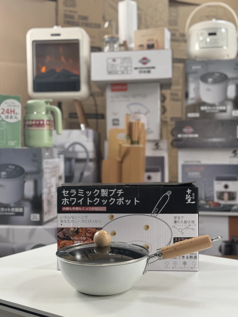 出口日本陶瓷奶锅纯手工纯陶瓷钛奶锅