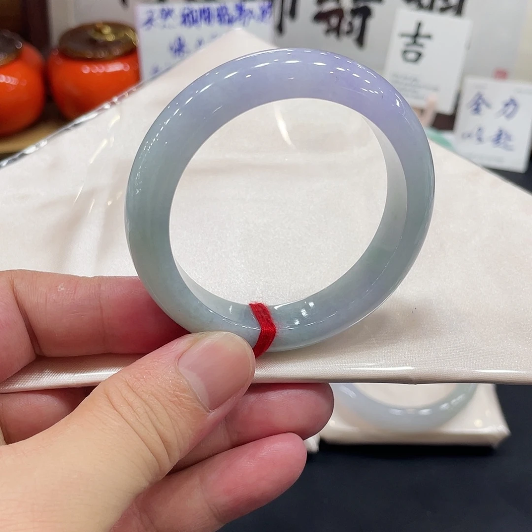 翡翠未镶嵌手镯天然缅甸A货翡翠手镯36