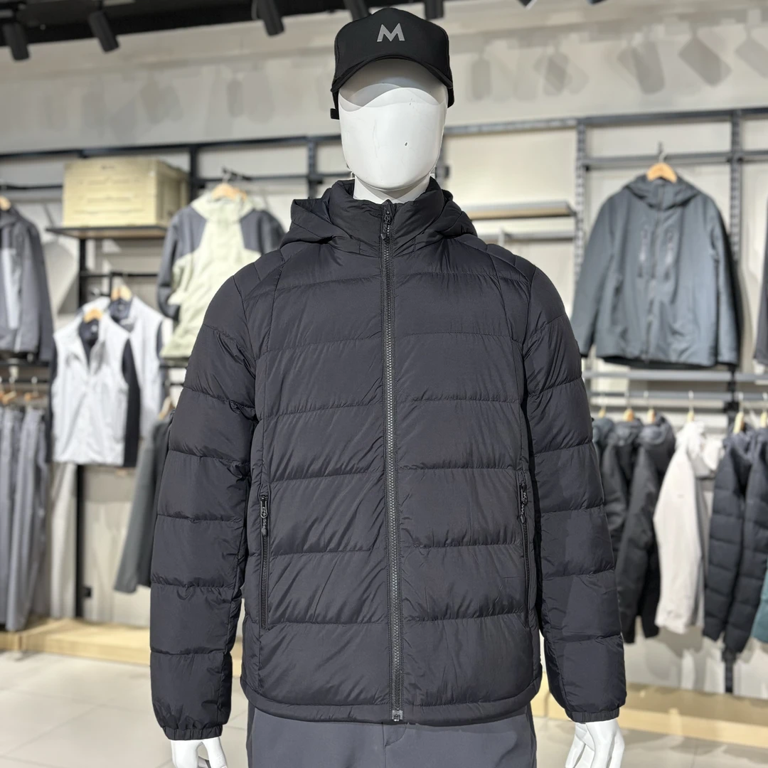 男式零重力中厚羽绒服秋冬连帽保暖外套超轻防风牧高笛户外6013