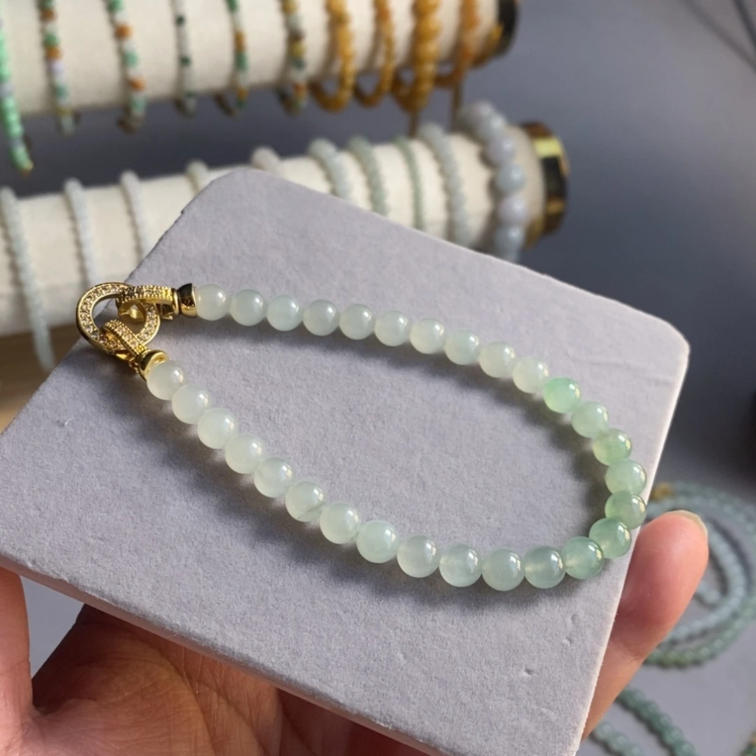 定制翡翠未镶嵌59 缅甸翡翠A货卡6.5