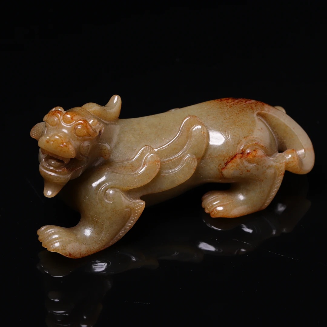 明代和田玉瑞兽摆件-CS
