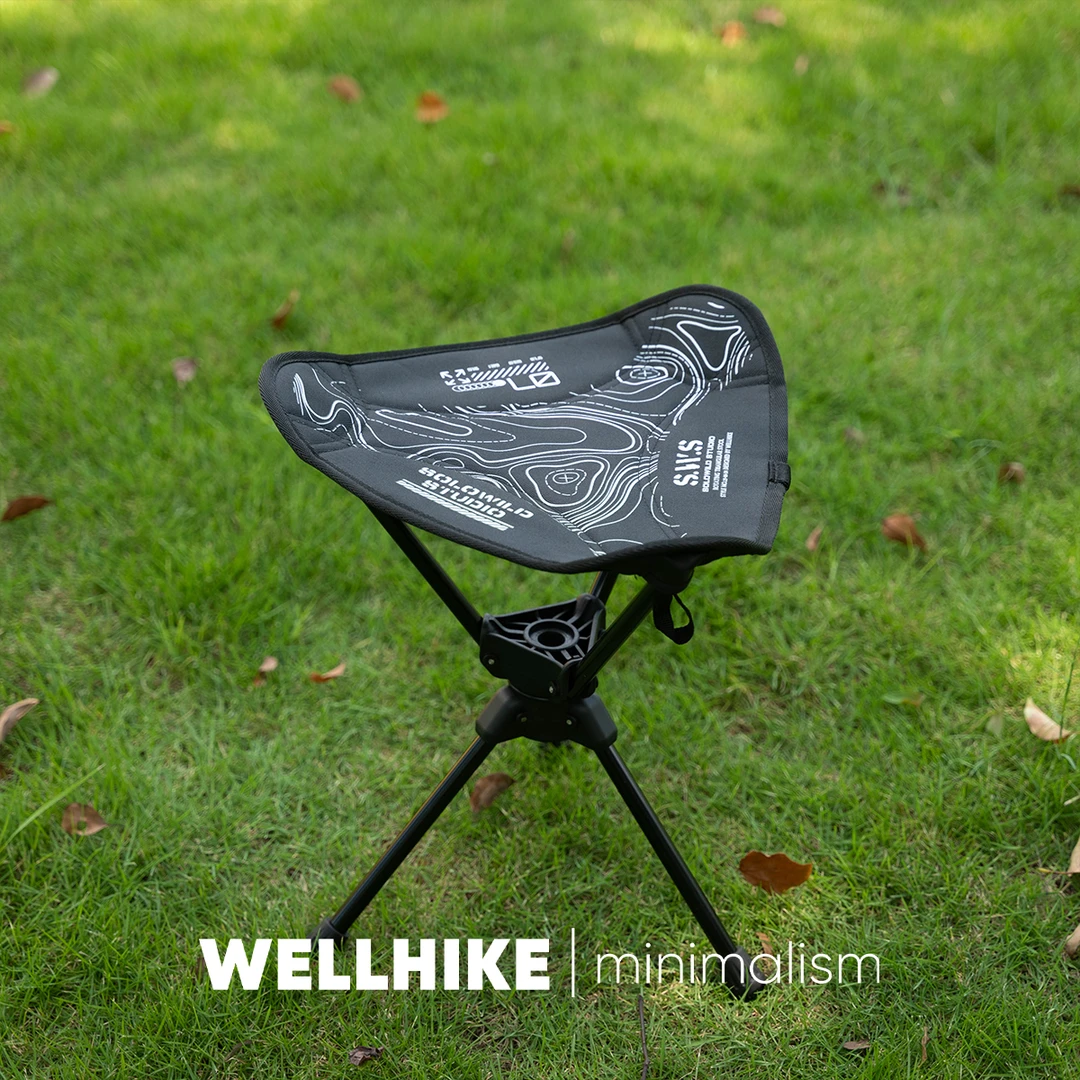 WELLHIKE户外三角转转凳 露营折叠便携钓鱼高铁排队遛弯露营椅子