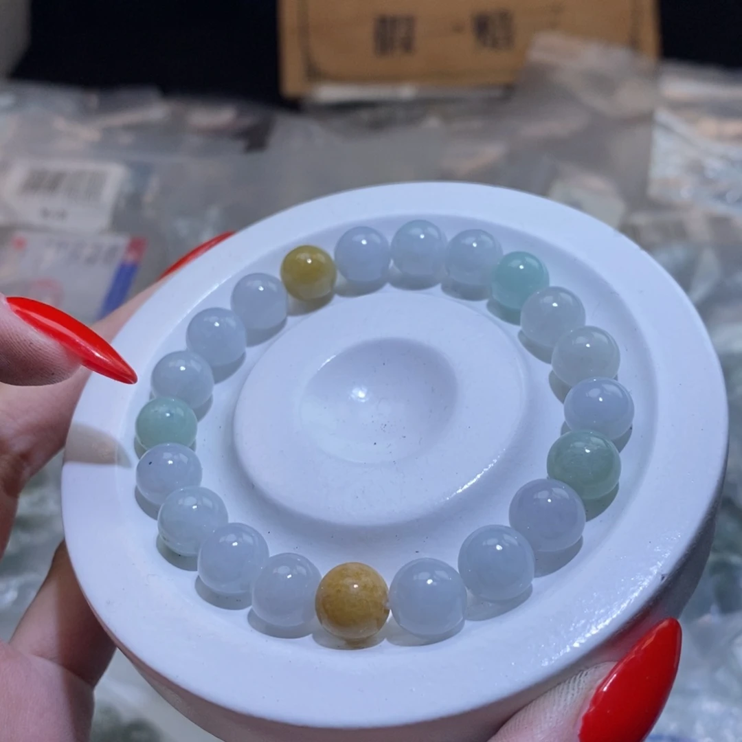 未镶嵌手串翡翠天然缅甸翡翠a货