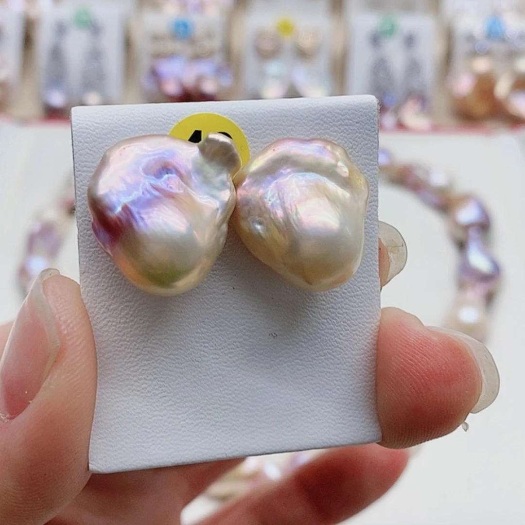 【闪购商品】淡水珍珠耳饰银S925镶嵌