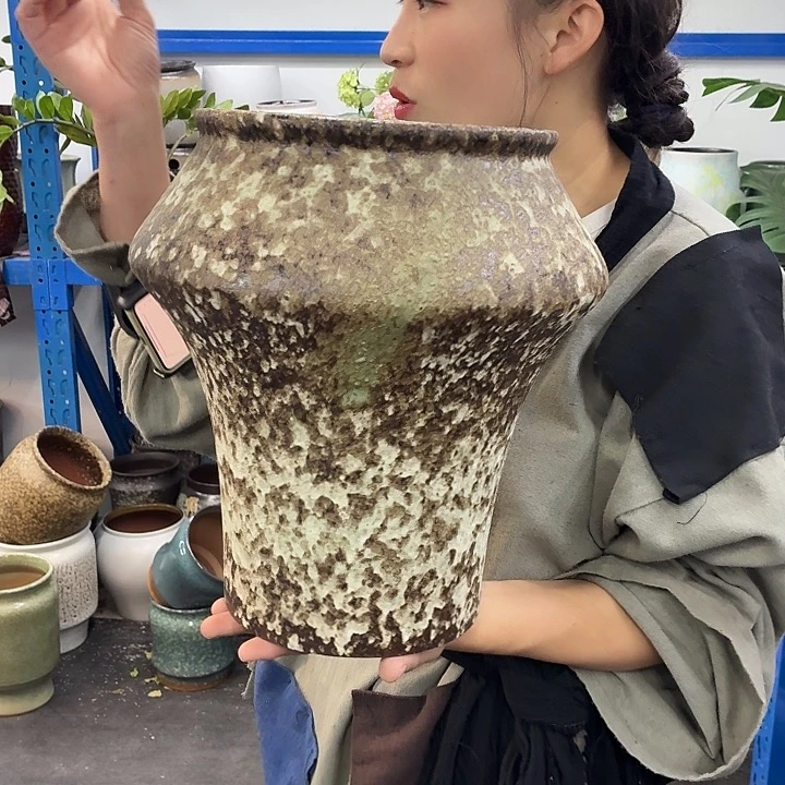 21×31 -粗陶花盆有孔-买买买