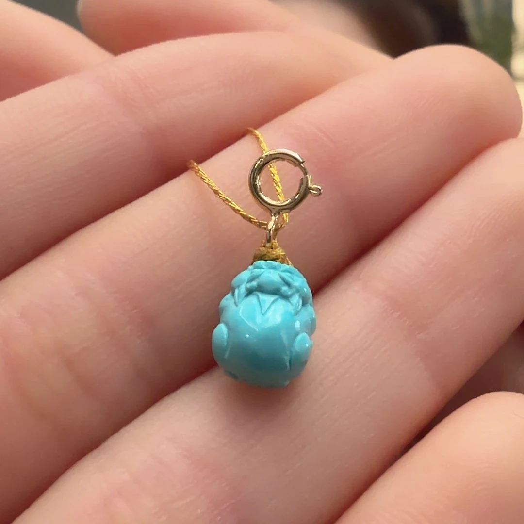 绿松石未镶嵌颈饰