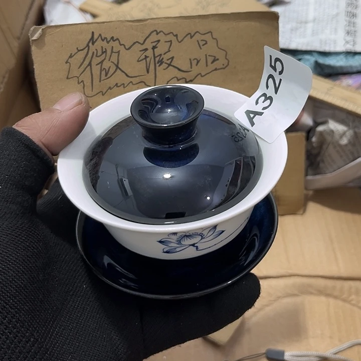 瓷片茶摆件工艺品摆件666