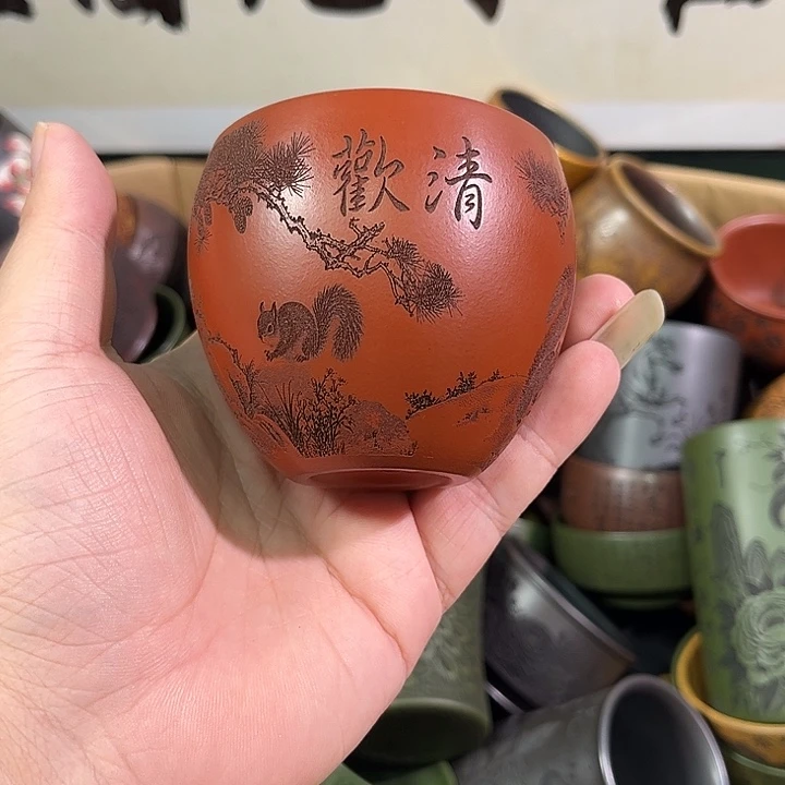 茶杯紫砂全手工紫砂主人杯