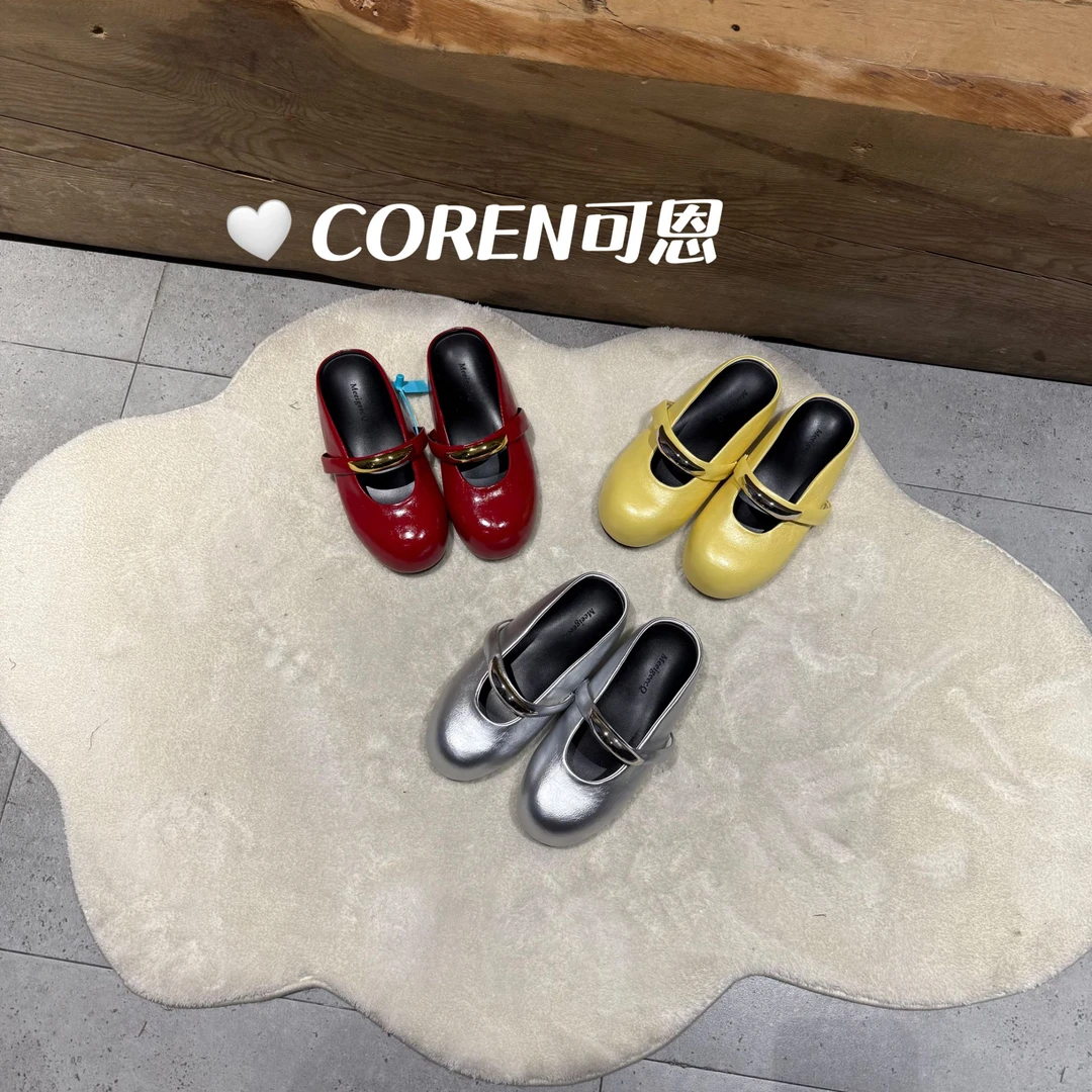 玛丽珍单鞋女小众文艺风金属2025欧洲站圆头复古气质女单鞋潮