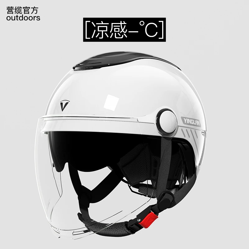 营缆3C认证电动车头盔悬浮天窗透气轻便头围可调摩托车头盔