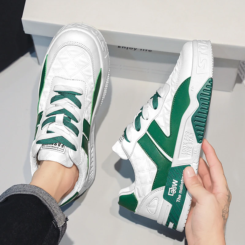 男鞋2024新款秋季透气休闲厚底帆布板鞋增高小众休闲运动潮鞋