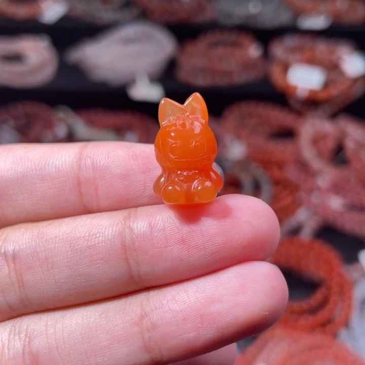 南红玛瑙未镶嵌配饰手串拉布布997打孔备注