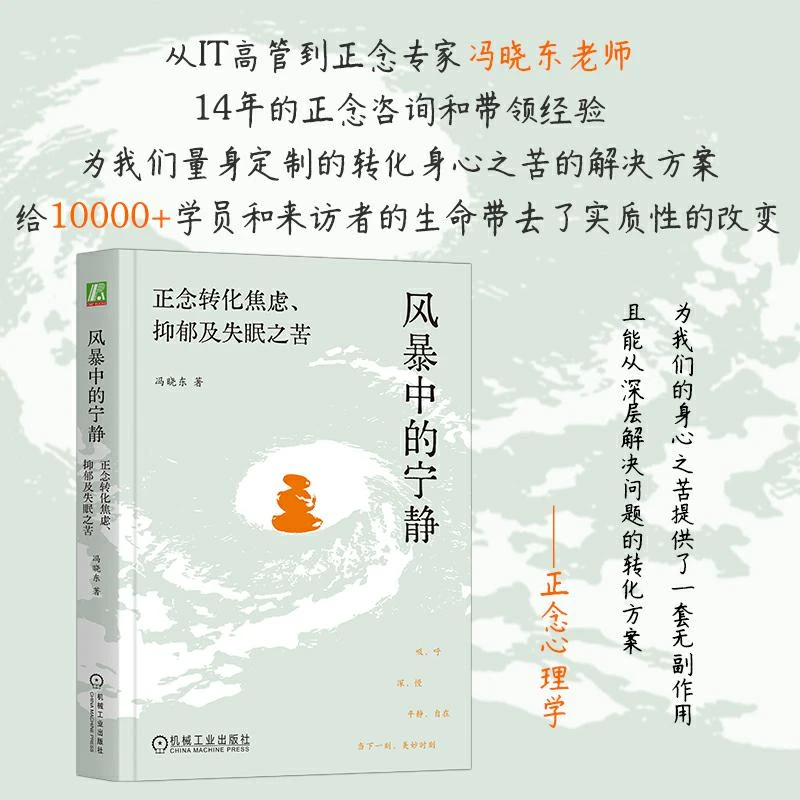 风暴中的宁静:正念转化焦虑、抑郁及失眠人生之苦官方正版书籍