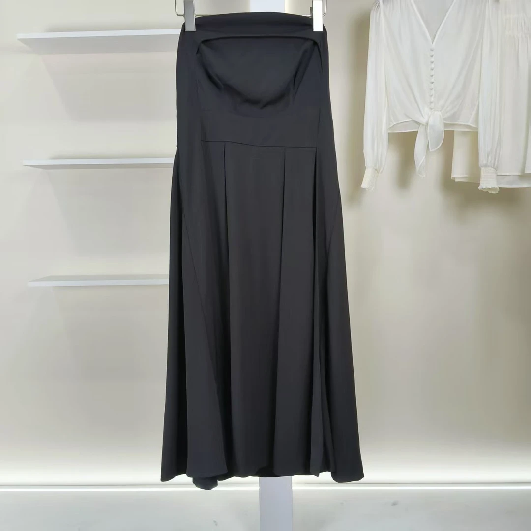 麦迪尚品【蒙M】50501272 气质优雅抹胸连衣裙夏季女装品牌折扣