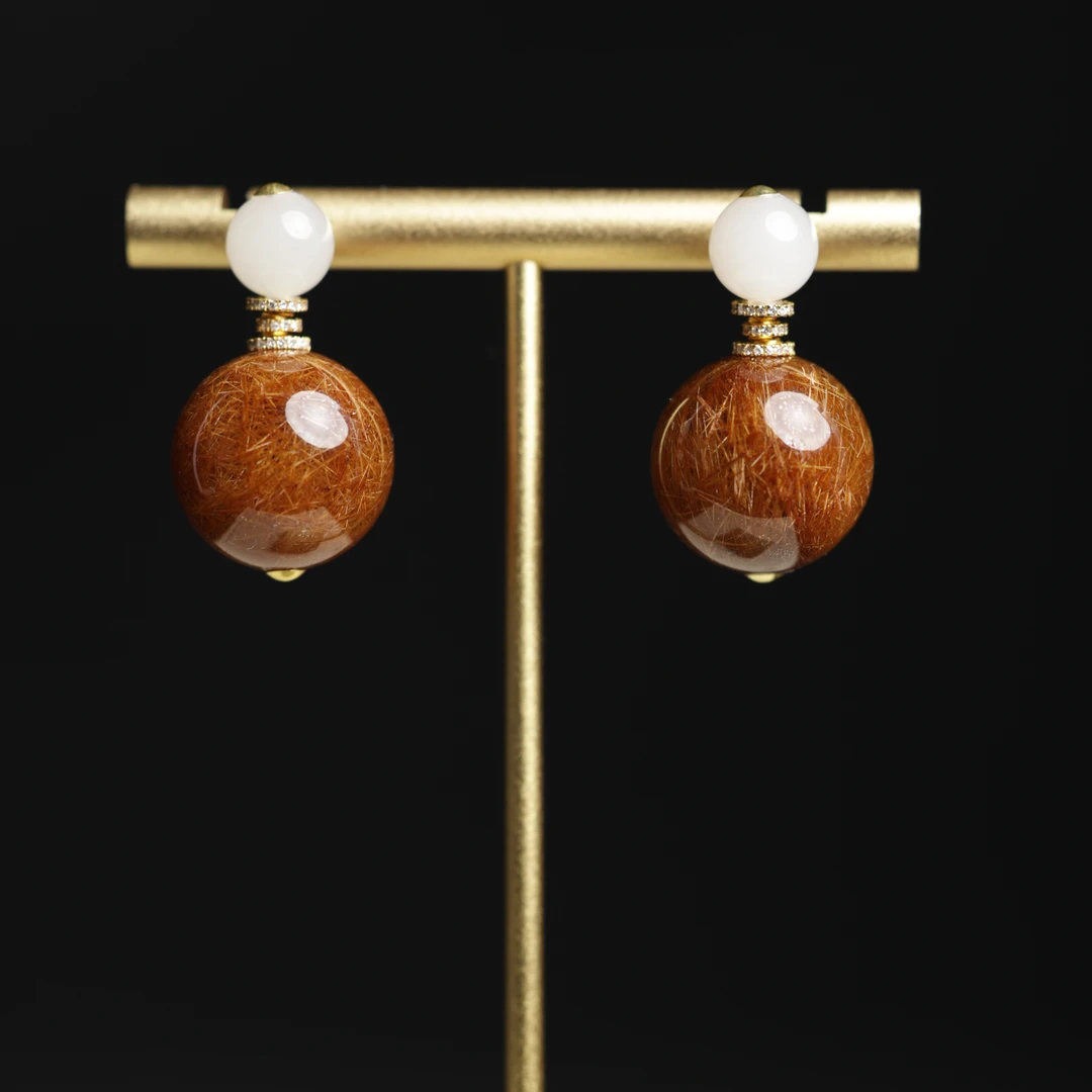 月华 | 严选精品高段位铜发晶耳饰