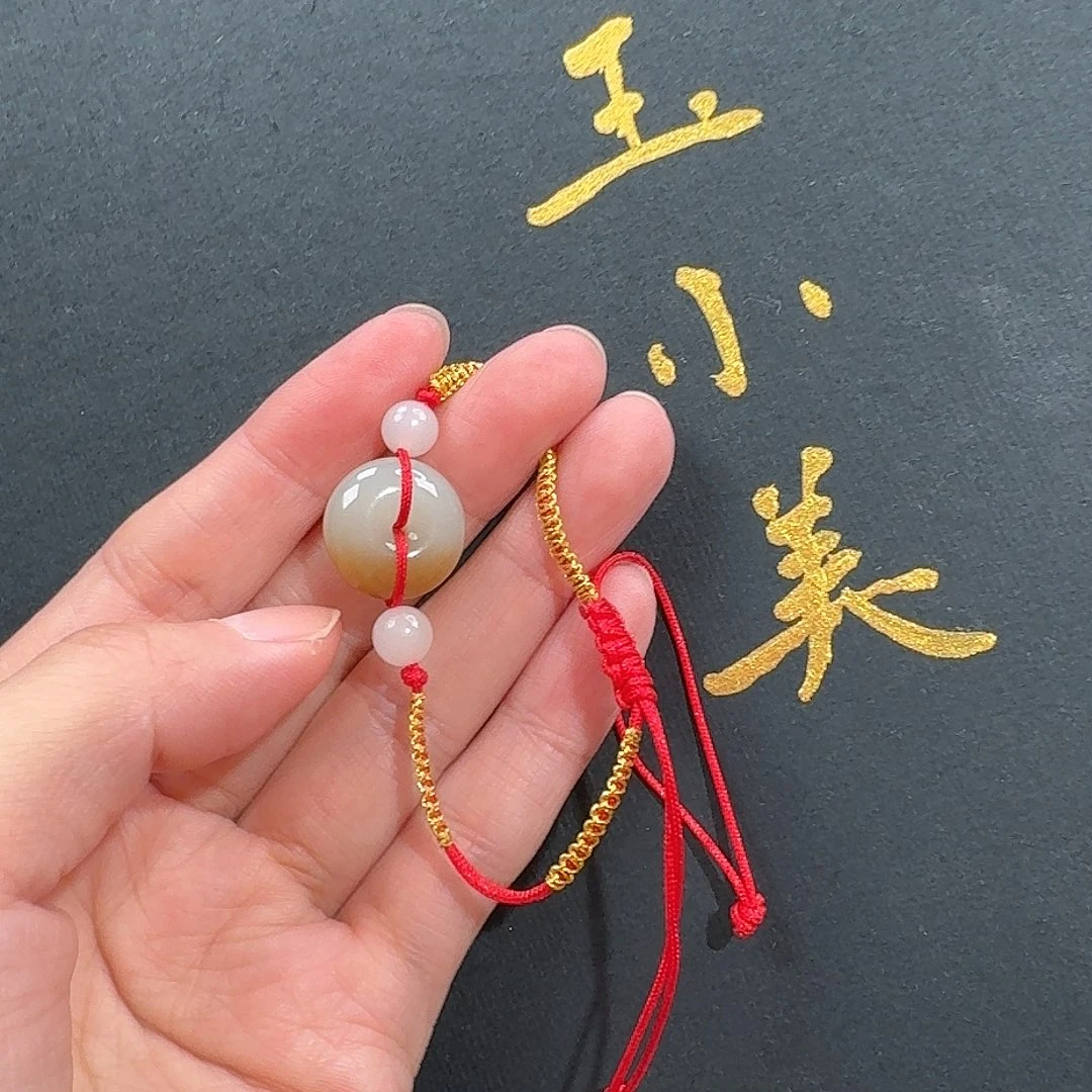 颈饰未镶嵌和田玉金山糖白手链