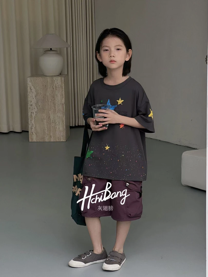 爆款 灰翅膀品牌 T恤 设计款 工艺短袖