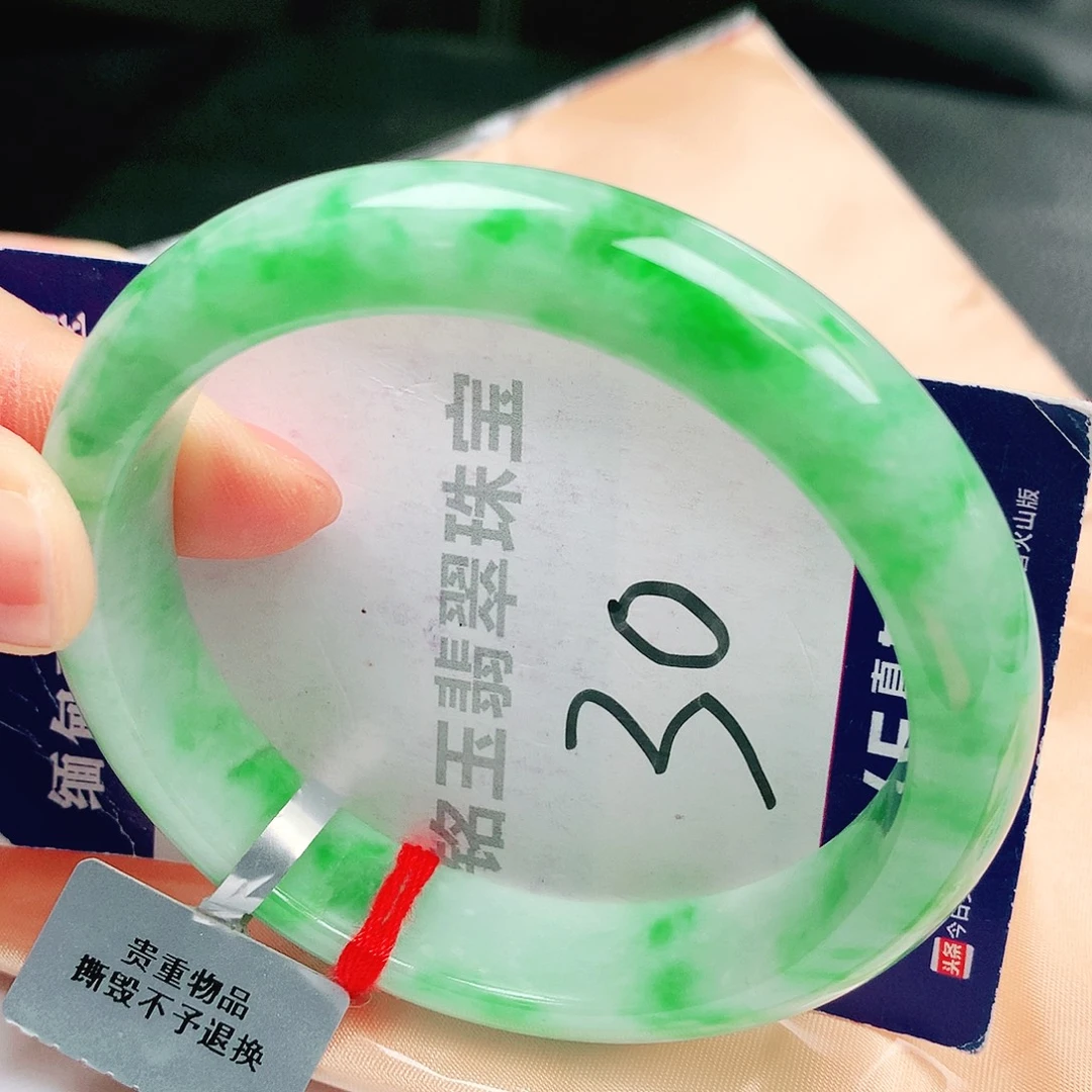 翡翠未镶嵌手镯缅甸天然a货翡翠手镯