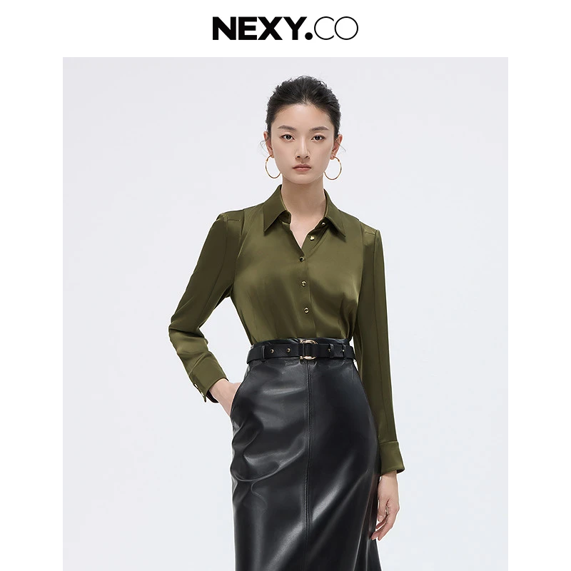 【晨粉专享价】NEXY.CO/奈蔻开襟衬衣XE00641E7