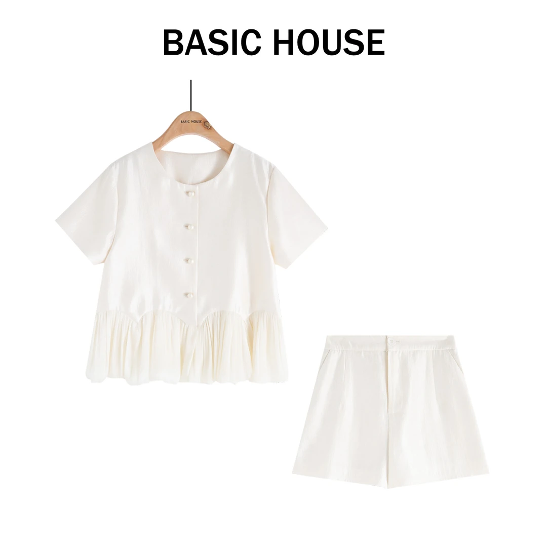 无袖小香风气质白色时尚减龄套装B1385B5F622