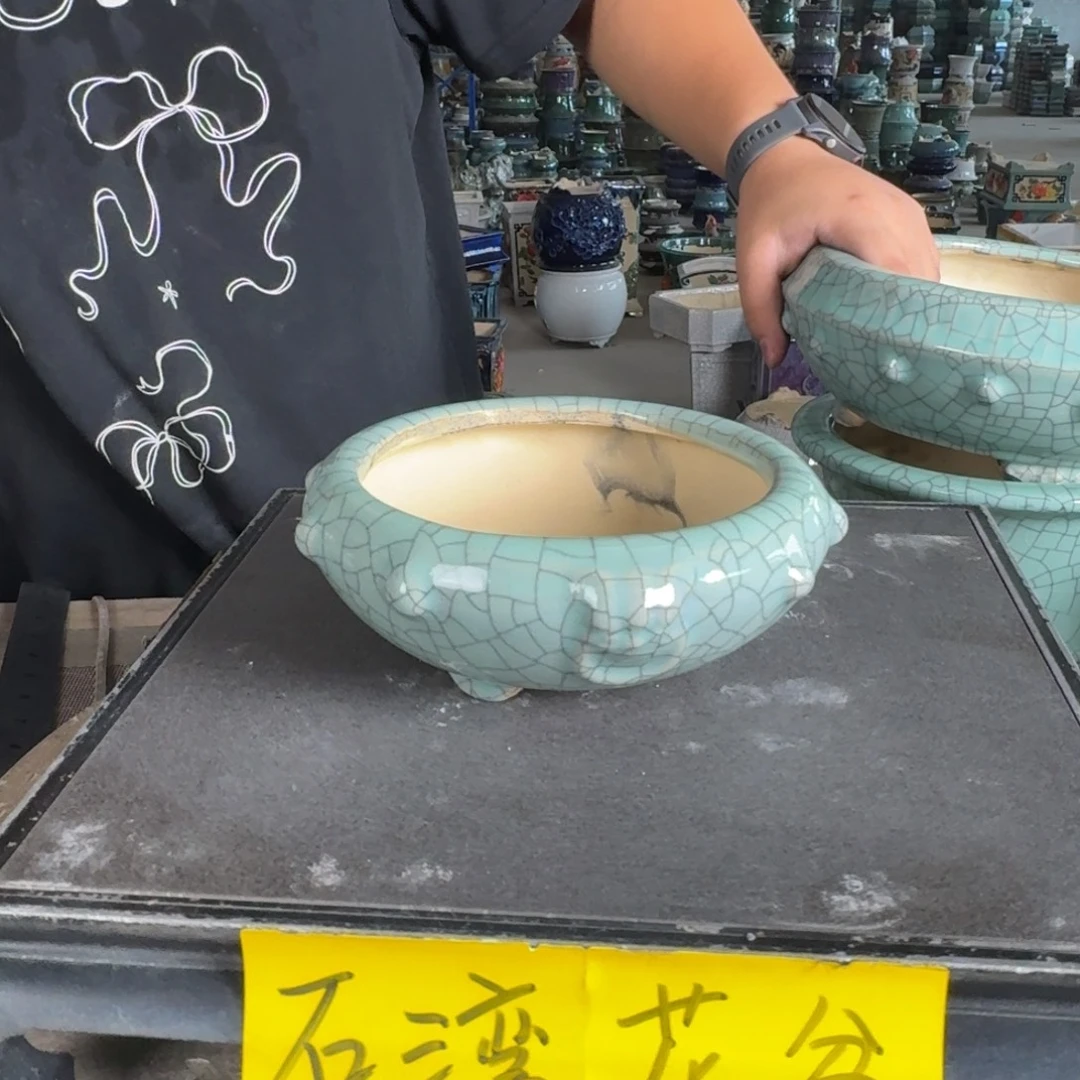 。一风堂石湾花盆 内13*4