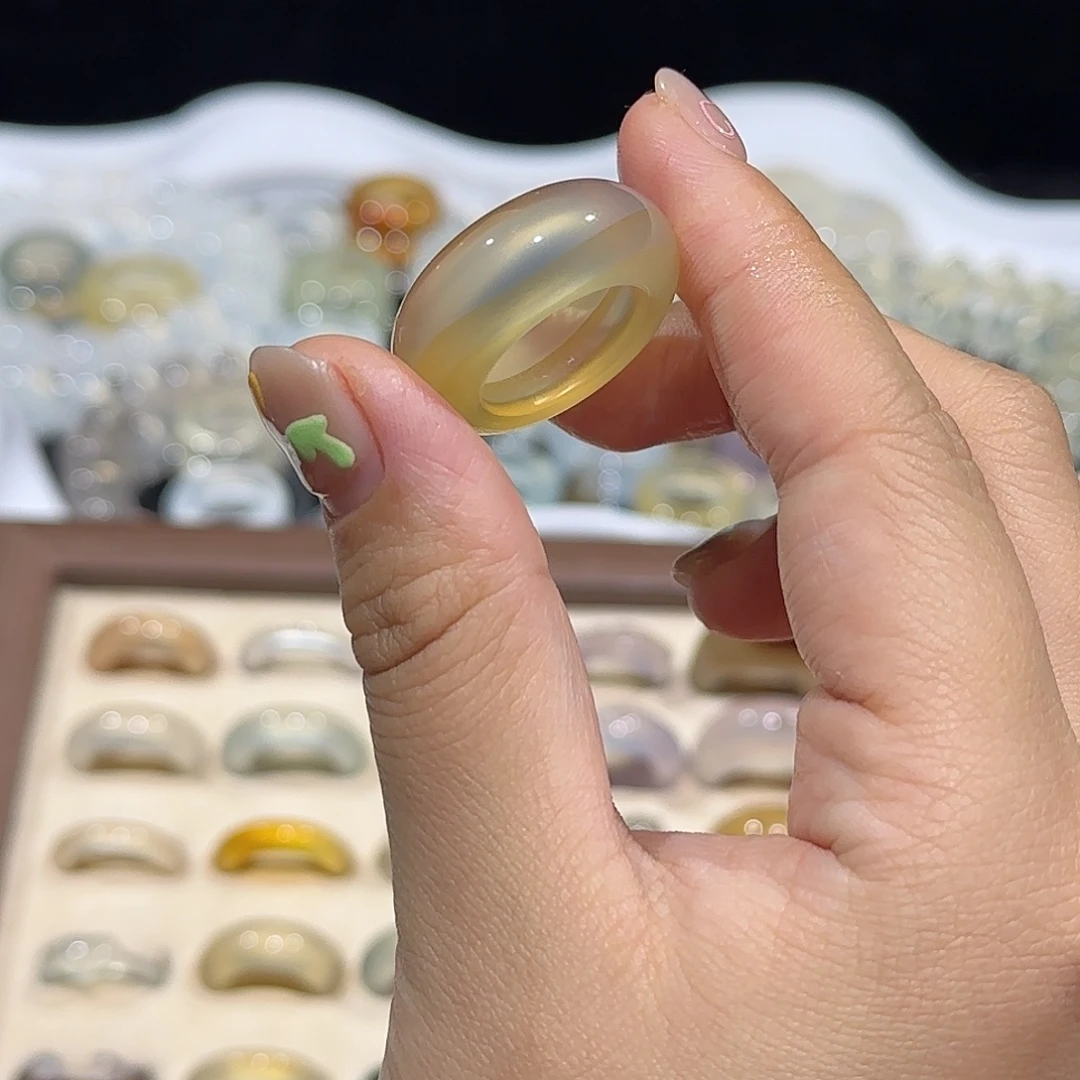 玛瑙/玉髓合金戒指