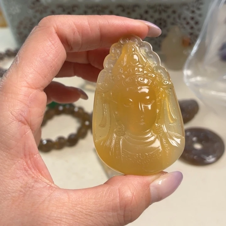 玛瑙/玉髓未镶嵌吊坠(不含链)