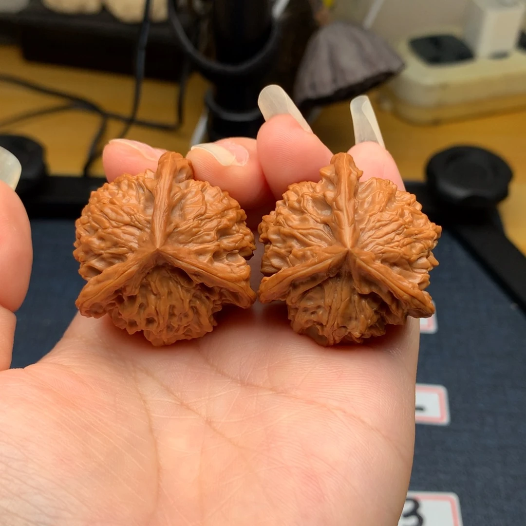 桃核吊坠38盘山三棱