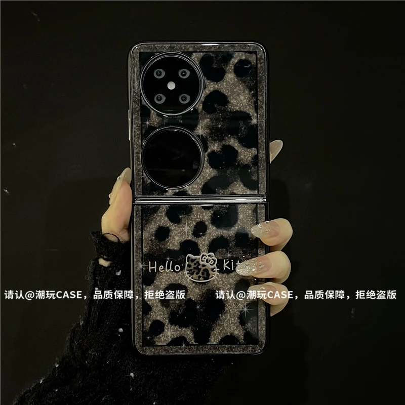 金属折叠玻璃壳适用华为pocket系列/小米mixflip/三星zflip手机壳